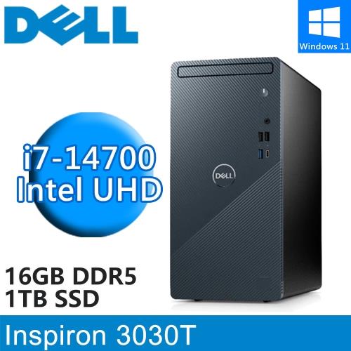 DELL Inspiron 3030T-R4708BTW原廠機(i7-14700/16G DDR5/1TB PCIE/W11)