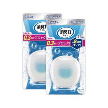 (2盒超值組)日本ST雞仔牌-消臭力持香約8週浴廁瞬效淨味除臭芳香劑6ml/盒-皂香藍(衛浴放置型脫臭擴香,如廁瞬效清新去味,洗手間除尿騷氨臭)