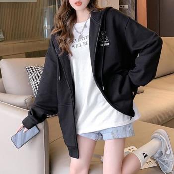 【LANNI 藍尼】★簡約連帽大學外套(上衣/女裝/外套/夾克/休閒/正式/通勤)