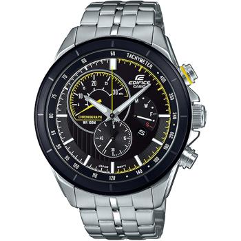 CASIO EDIFICE 競速時尚三眼計時錶/黑/EFR-561DB-1A