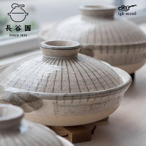 日本長谷園伊賀燒】伊賀燒利休十草陶鍋土鍋3-5人(2700ML)|陶鍋/土鍋