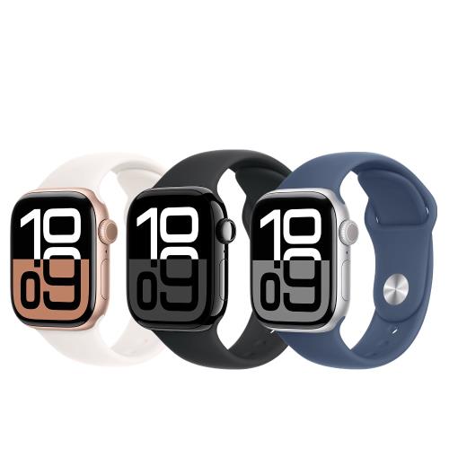 APPLE  Watch  S10  GPS  42mm (S/M)鋁金屬錶殼/運動錶帶