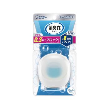 日本ST雞仔牌-消臭力持香約8週浴廁瞬效淨味除臭芳香劑6ml/盒-皂香藍(放置型脫臭擴香,衛浴香氛盒,浴室空氣清新,如廁瞬效去味,洗手間除尿騷氨臭)