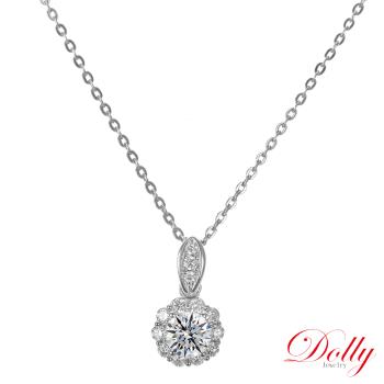 Dolly 18K金 天然鑽石 0.50克拉完美車工鑽石項鍊-030