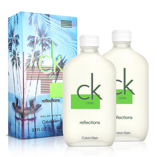 Calvin Klein 凱文克萊 CK One  光影之夏限量版中性淡香水(100ml)X2入-專櫃公司貨