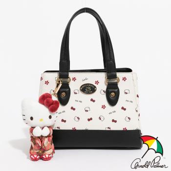 Hello Kitty - Arnold Palmer - 三層手提包附長背帶 Cherry Blossom系列 - 黑白色