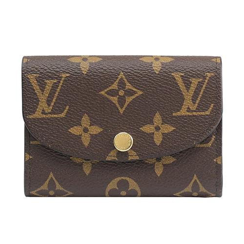 Louis Vuitton LV M62361 Rosalie 經典花紋卡片零錢包.芭蕾粉
