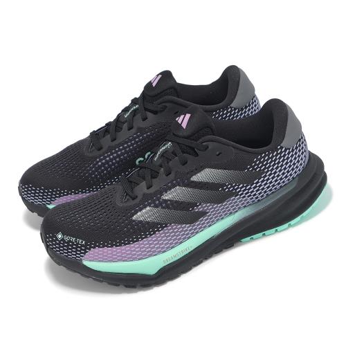adidas 防水慢跑鞋 Supernova W GTX 女鞋 黑 紫 藍 緩震 反光 Gore-Tex 愛迪達 ID6305