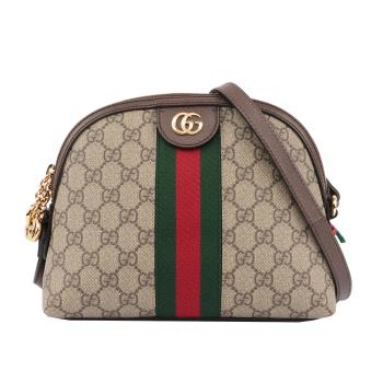 GUCCI GG Ophidia Supreme綠紅綠貝殼包 499621 K05NG 8745