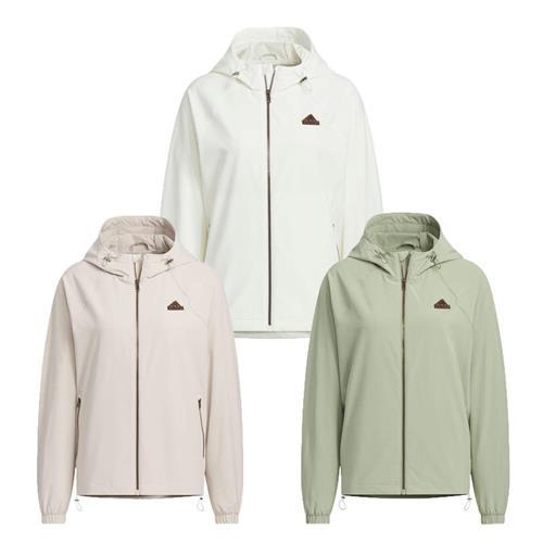 Adidas 連帽外套 女裝 排汗 寬鬆 白/米/綠【運動世界】JJ1127/JJ1128/JJ1129