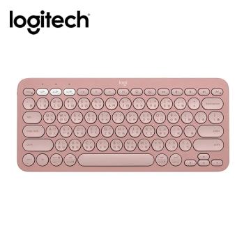 【Logitech 羅技】K380S 跨平臺藍牙鍵盤 玫瑰粉