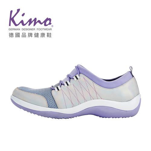 Kimo 幻彩布紋山羊皮懶人休閒鞋 女鞋 (紫色 KBDWF122089)