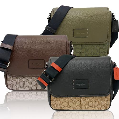 Coach 牛皮包 COACH 大LOGO軟牛皮肩背大托特包(灰暮藍) | COACH | Yahoo購物中心