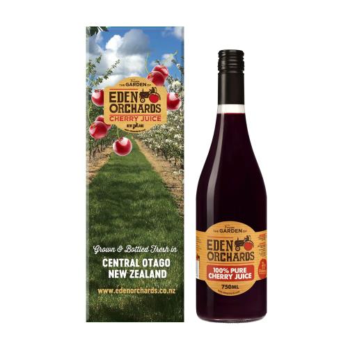 Eden Orchards 伊甸莊園紐西蘭 100%甜櫻桃原汁 750ml 單瓶裝禮盒