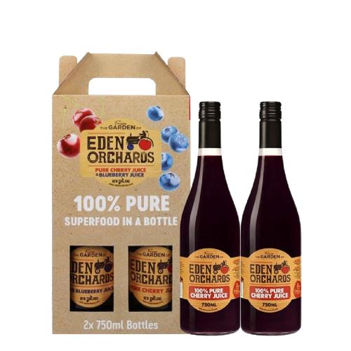 Eden Orchards 伊甸莊園紐西蘭 100%甜櫻桃原汁 750ml 二瓶組禮盒