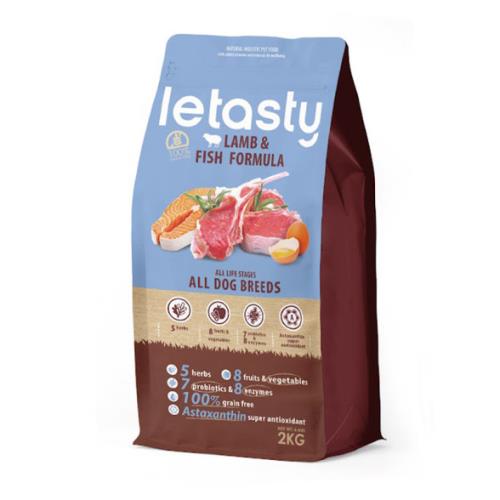 【鮮樂嚐 letasty】三種魚&羊 低敏配方 狗飼料 2kg 3入組