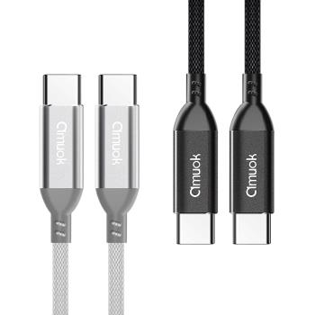 amuok 60W 卓效雙Type-C充電線 快充線 PD線 Type-C to Type-C-0.5米-2條 一入