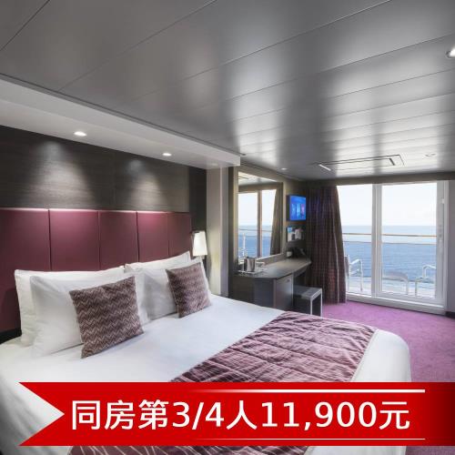 暑假MSC【地中海郵輪榮耀號】沖繩自主遊四日(豪華陽台房 (約8.7坪)雙人房)單人券