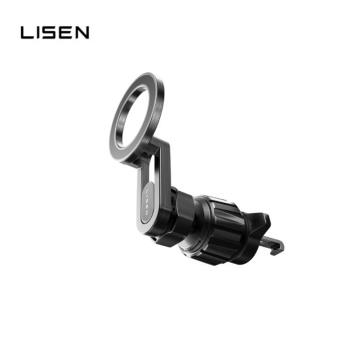 LISEN MAGSAFE新月磁吸支架手機架 黑