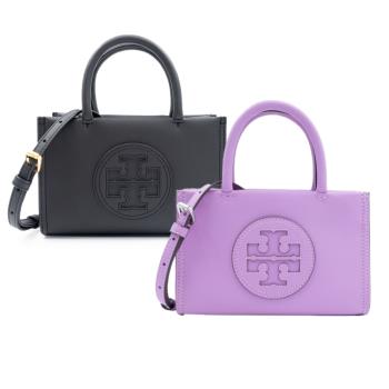 TORY BURCH Ella Bio 背帶皮革迷你托特包 (多色選)