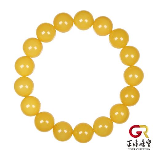  【正佳珠寶】老蜜蠟琥珀 頂級陽橙老蜜 10.8-11.2mm 老蜜蠟手珠｜日本彈力繩