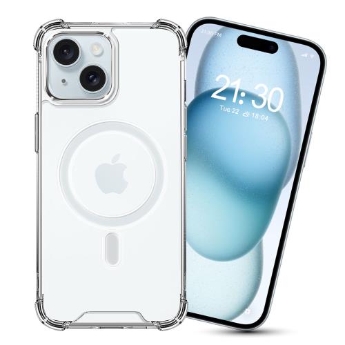 City Boss for iPhone15 Plus 6.7 5D超越美型透明磁吸殼