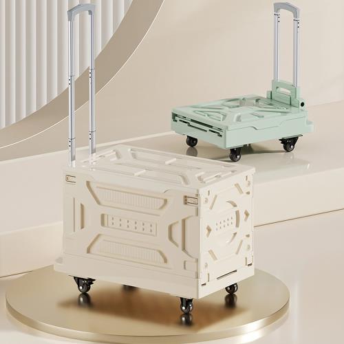 【AOTTO】 多功能兩用收納折疊推車-90L(平板車 手推車 手拉車 購物車)