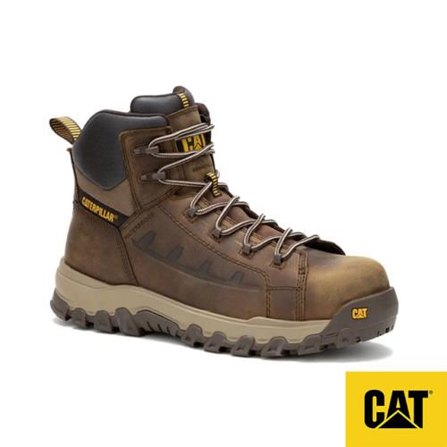 CAT THRESHOLD REBOUND WP (EU) 防水真皮中筒靴 男鞋－棕
