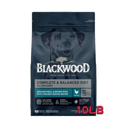 Blackwood 柏萊富-特調成犬活力配方(雞肉+糙米)-10磅_(狗飼料) 效期：20260618