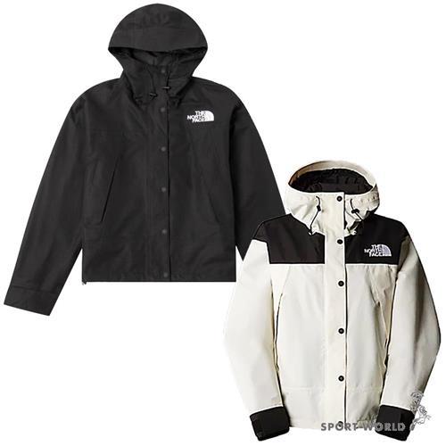 The North Face 北面 連帽防水外套 女裝 防風 黑/米【運動世界】NF0A88YXJK3/NF0A88YXROU