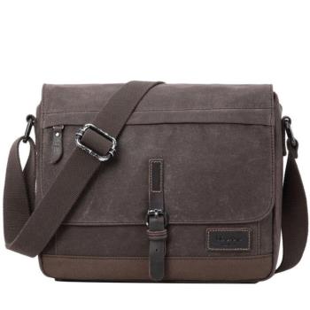 Troop London｜HERITAGE 帆布皮革郵差包TRP0443