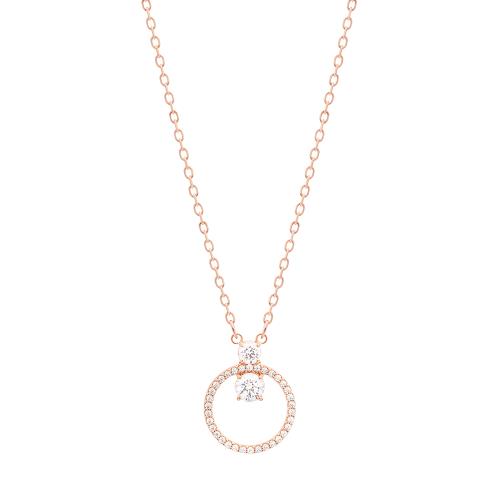 SWAROVSKI 施華洛世奇 Constella 玫瑰金水晶項鍊