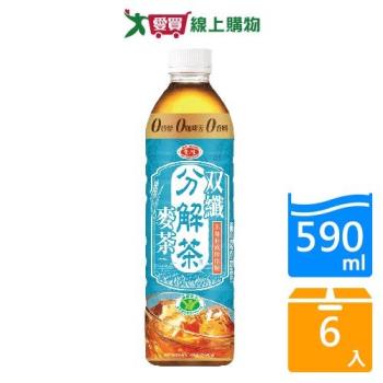 愛之味分解茶雙纖麥茶590MLx6【愛買】