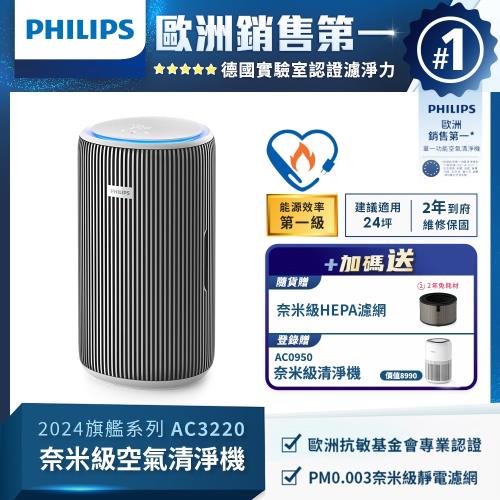 Philips 飛利浦 19坪奈米級空氣清淨機 AC3220