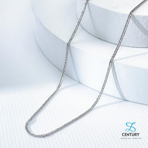 【世紀白金】Pt950鉑金（白金）細側身鍊-41cm 日常好搭配