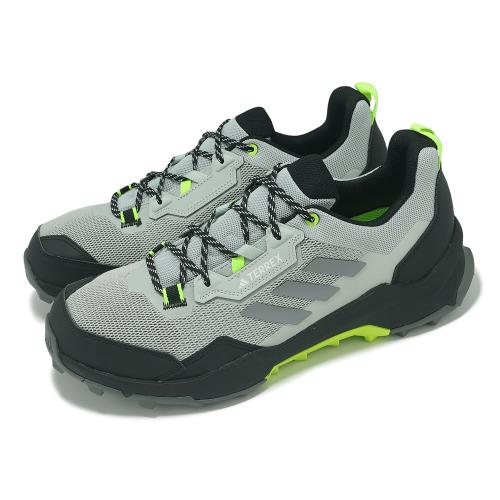 adidas 戶外鞋 Terrex AX4 男鞋 灰黑 螢光綠 抗撕裂 越野 登山 愛迪達 IF4868