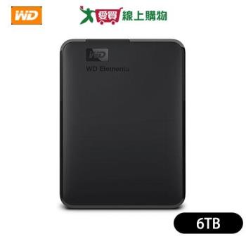 WD Elements 6TB 2.5吋行動硬碟 WDBHJS0060BBK-WESN【愛買】