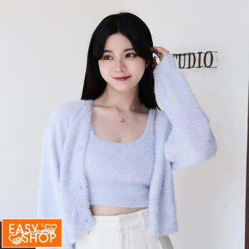 【EASY SHOP】Banana Pie-BRA TOP-水貂絨 BRA TOP-藤紫