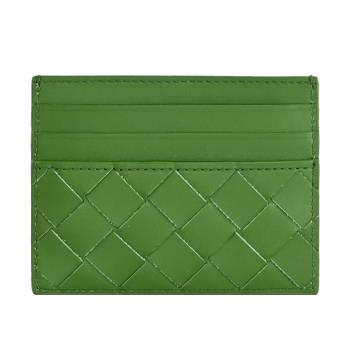 BOTTEGA VENETA 731956 經典編織牛皮隨身卡片夾.酪梨綠