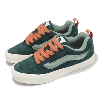 Vans 休閒鞋 Knu Skool 綠 橘 男鞋 女鞋 膠底 厚鞋舌 復古 麂皮 VN0009QC2LN