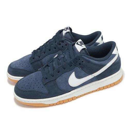Nike 休閒鞋 Dunk Low Retro SE 男鞋 藍 白 膠底 麂皮 低筒 HQ1931-400
