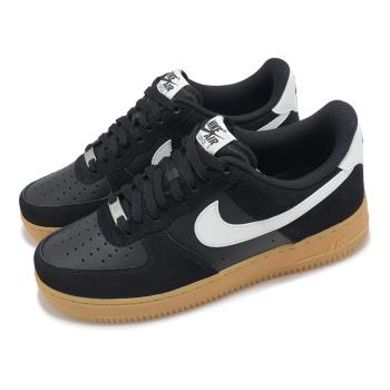Nike 休閒鞋 Air Force 1 07 LV8 男鞋 黑 白 AF1 麂皮 膠底 FQ8714-004