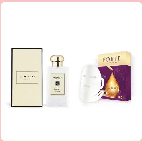 Jo Malone香水100ml (多款任選)+贈Forte胎盤肌活瞬效面膜35ml(5入/盒)