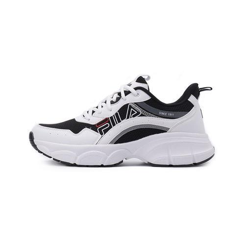 FILA 復古休閒跑鞋 白黑 1-J933Y-100 男鞋 鞋全家福
