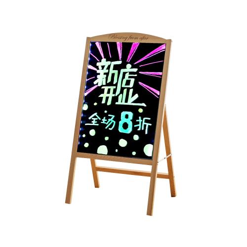黑板 熒光黑板 雙面廣告板 LED螢光板 發光看板 廣告牌 支架式寫字板 落地黑板 展示牌 電子招牌 擺攤商用