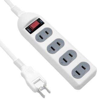 【威電】2入組CK-2142-15 2孔1開4插15尺 延長線 電源線(新安規 臺灣製 180度任意轉插頭 過載斷電)