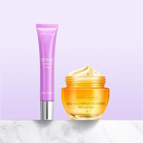 【Jealousness 婕洛妮絲】鳶尾花A醇全能眼霜20ml+黃金蠟菊全能乳霜60ml