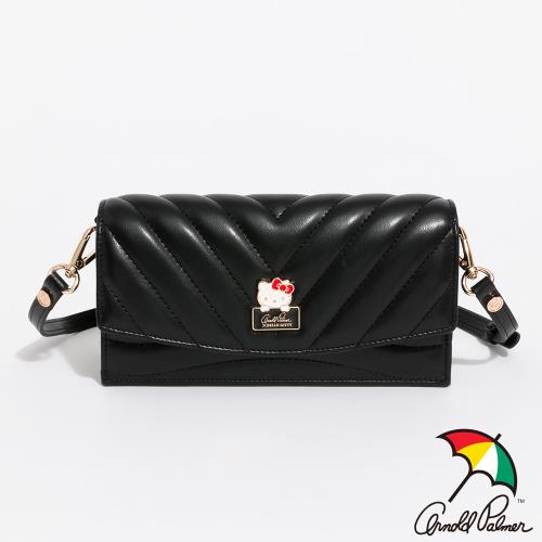 Hello Kitty - Arnold Palmer - 翻蓋斜背包  Melody系列 - 黑色