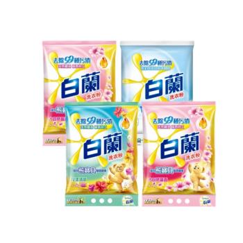 白蘭 含熊寶貝馨香精華洗衣粉 箱購4.25kgx4(花漾清新/大自然馨香/純淨溫和)