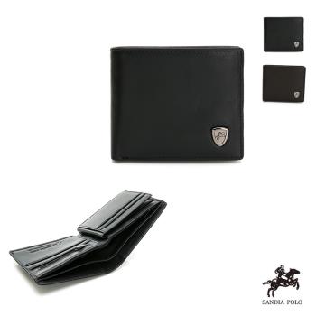 DF BAGSCHOOL - SANDIA POLO小牛皮可抽取式夾層長短拉錬皮夾-共2色
